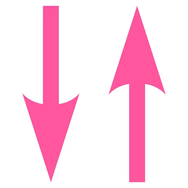 Vertikaler Austausch Pfeile flache Vektor-Symbol — Stockvektor