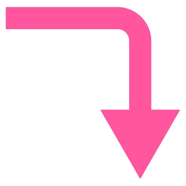Skruva ner platt vektor Icon — Stock vektor