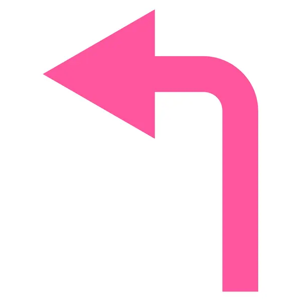 Otočte vlevo plochý vektorové ikony — Stockový vektor