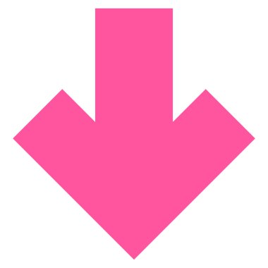 Düz vektör simgesi aşağı ok