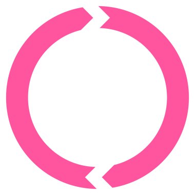 Döndürme düz vektör simgesi