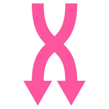 Düz vektör simgesi aşağı okları shuffle