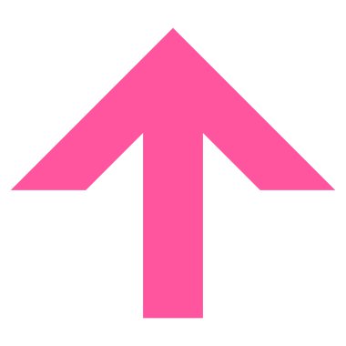 Düz vektör simge yukarı ok