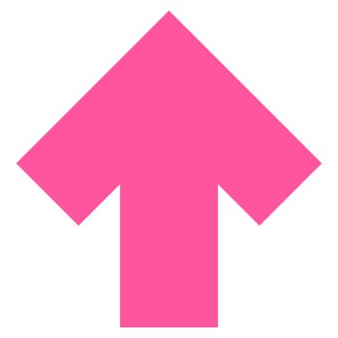 Düz vektör simge yukarı ok