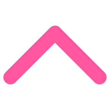 Yön yukarı düz vektör simgesi