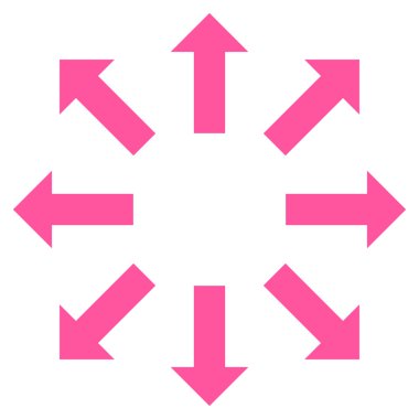 Oklar düz vektör simge patlayabilir