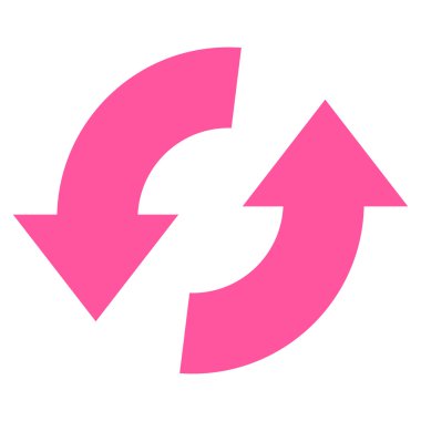 Vektör simge Exchange oklar düz