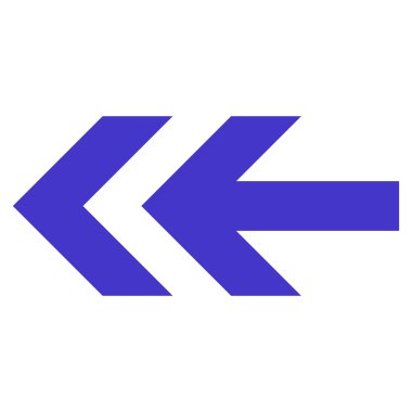 Ok sol düz vektör simgesi