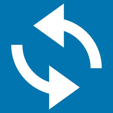 Vektör simge Exchange oklar düz