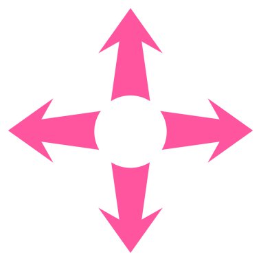 Oklar düz vektör simgesini genişletin