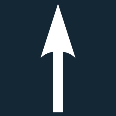 Düz vektör simge yukarı ok keskin