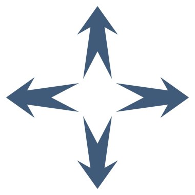 Oklar düz vektör simgesini genişletin