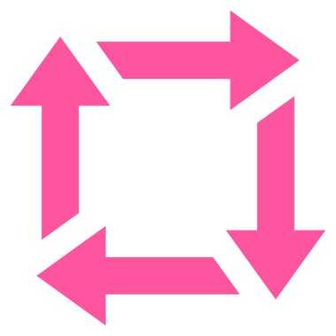 Geri dönüşüm düz vektör simgesi