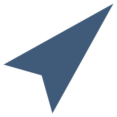 Ok ucu sağ yukarı düz vektör simgesi