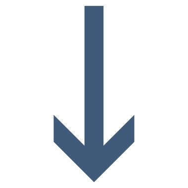 Düz vektör simgesi aşağı ok