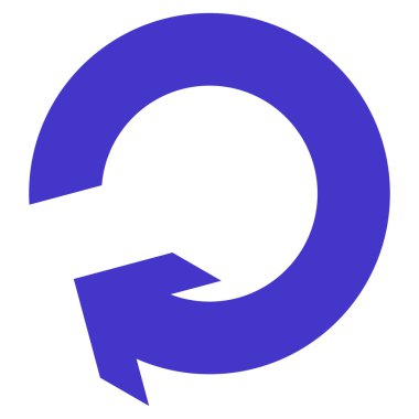 Düz vektör simge döndürmek