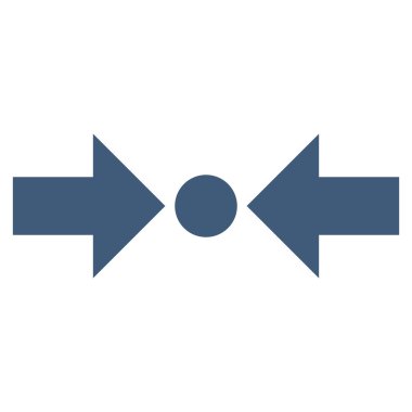 Basınç yatay düz vektör simgesi