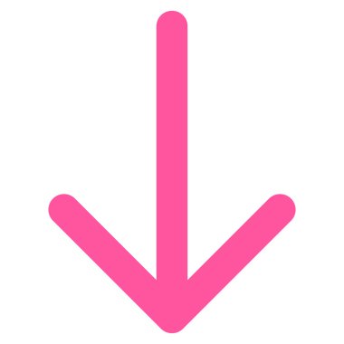 Düz vektör simgesi aşağı ok