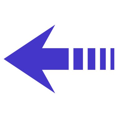 Sol düz vektör simge göndermek