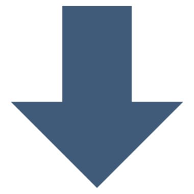 Düz vektör simgesi aşağı ok