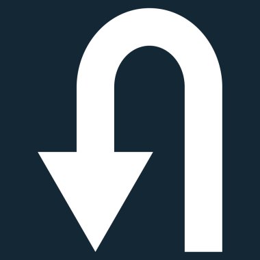 Geri düz vektör simge açmak