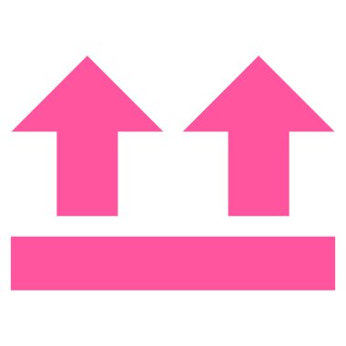 Yukarı düz vektör simgesi getirmek