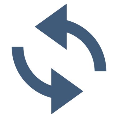 Vektör simge Exchange oklar düz