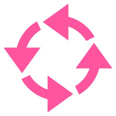 Geri dönüşüm düz vektör simgesi