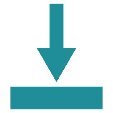 Alt düz vektör simgesi hareket