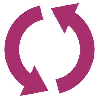 Geri dönüşüm düz vektör simgesi