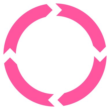 Döndürme düz vektör simgesi