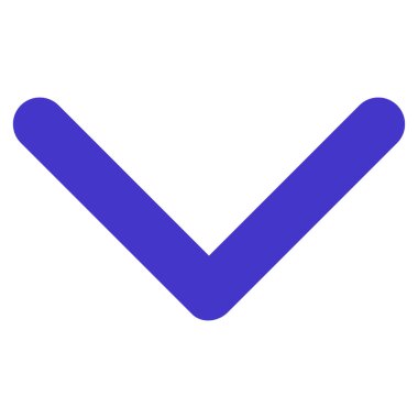 Düz vektör simgesi aşağı yön