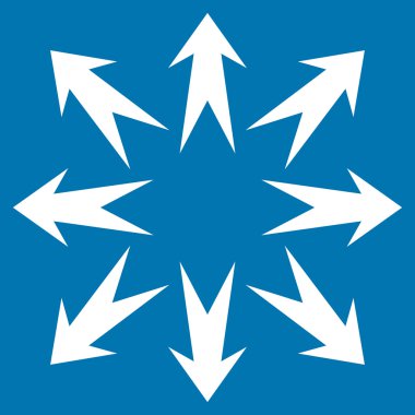 Oklar düz vektör simgesini genişletin