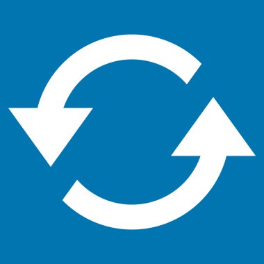 Oklar düz vektör simge Yenile