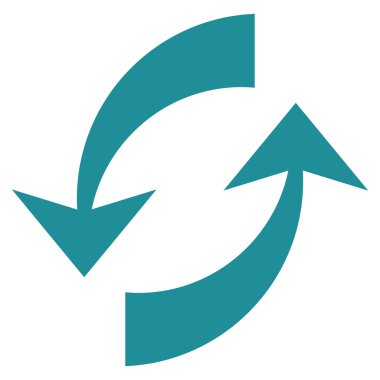 Vektör simge Exchange oklar düz