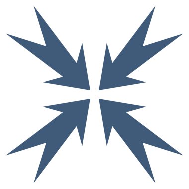 Sıkıştırma OK düz vektör simgesi