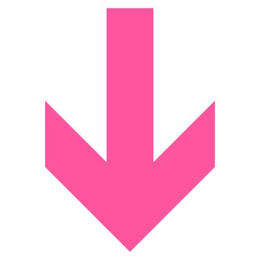 Düz vektör simgesi aşağı ok