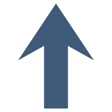 Düz vektör simge yukarı ok