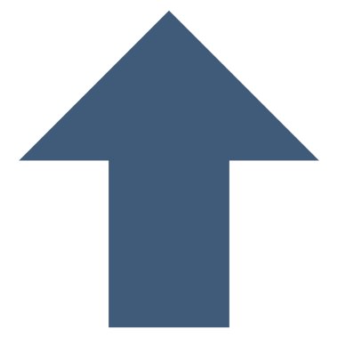 Düz vektör simge yukarı ok