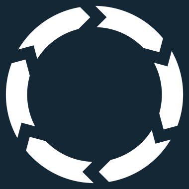 Dolaşım düz vektör simgesi