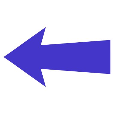 Ok sol düz vektör simgesi