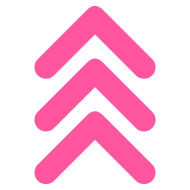 Düz vektör simge yukarı çift ok ucu