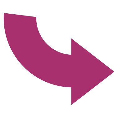 Saatin tersi yönde düz vektör simge döndürmek