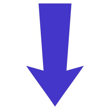 Düz vektör simgesi aşağı ok