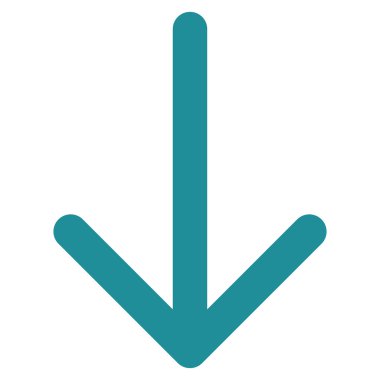 Düz vektör simgesi aşağı ok