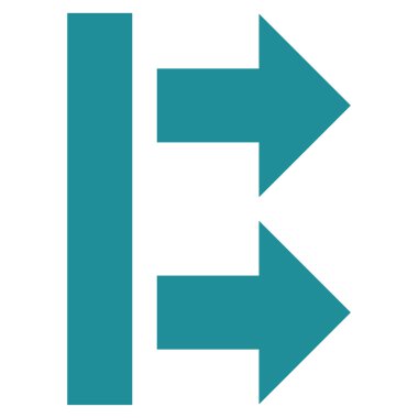 Sağ getirmek düz vektör simgesi