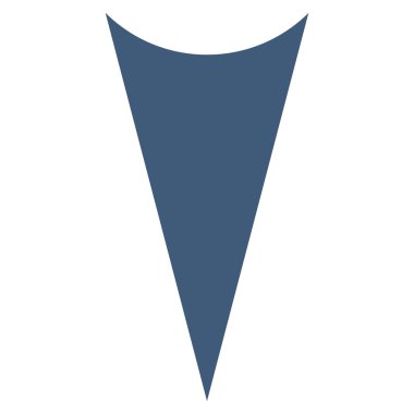 Düz vektör simgesi aşağı ok ucu