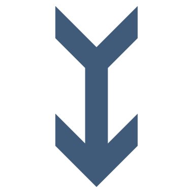 Düz vektör simgesi aşağı ok