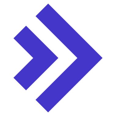 Vardiya doğru düz vektör simgesi