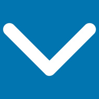 Düz vektör simgesi aşağı yön